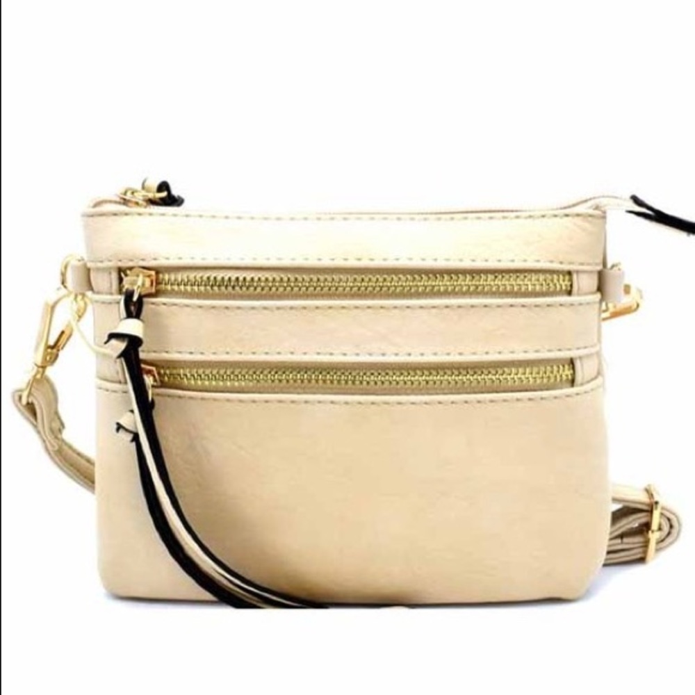 2 Zip Mini Cross Body Bag